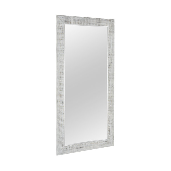 Gracie Oaks Linebough Farmhouse style Floor Mirror, Full Length Wall